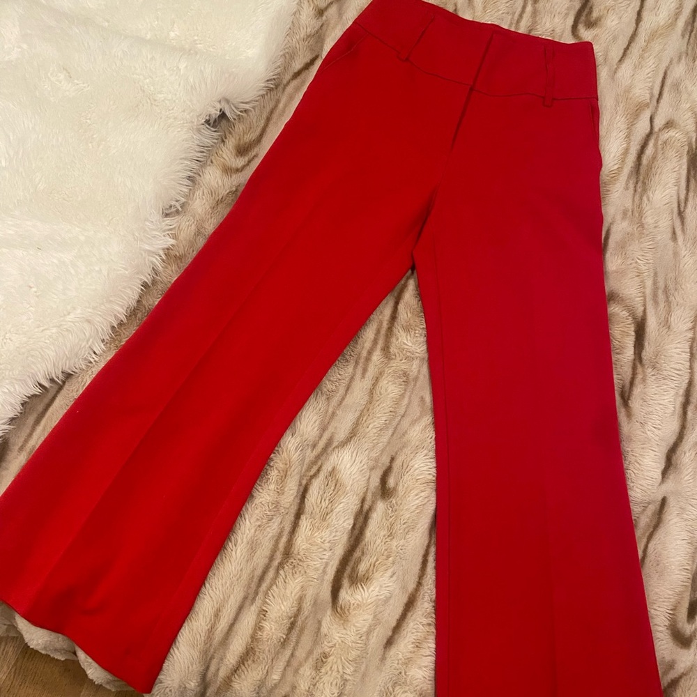 Elegant Red Valentine’s ❤️Women's Wide-Leg Pants high rise new size m